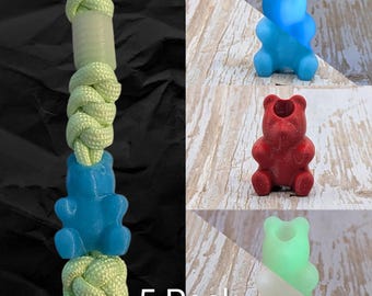 Gummy Bear Paracord Lanyard Beads - 5 Pack