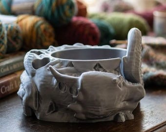 The Hoard-Guardian Dragon Yarn Bowl