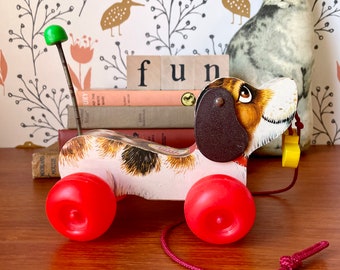 snoopy pull toy vintage