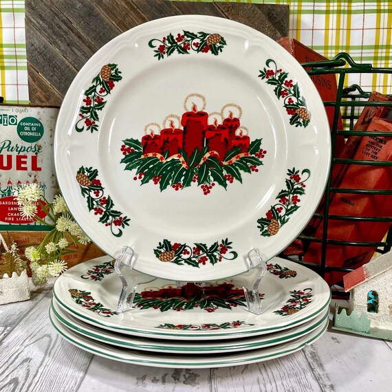 Vintage christmas dishes clearance set