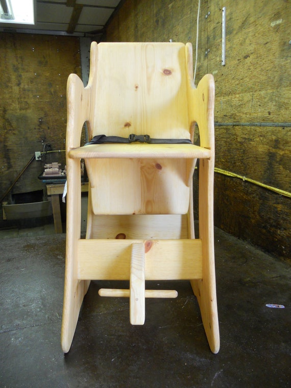 rustic baby high chair