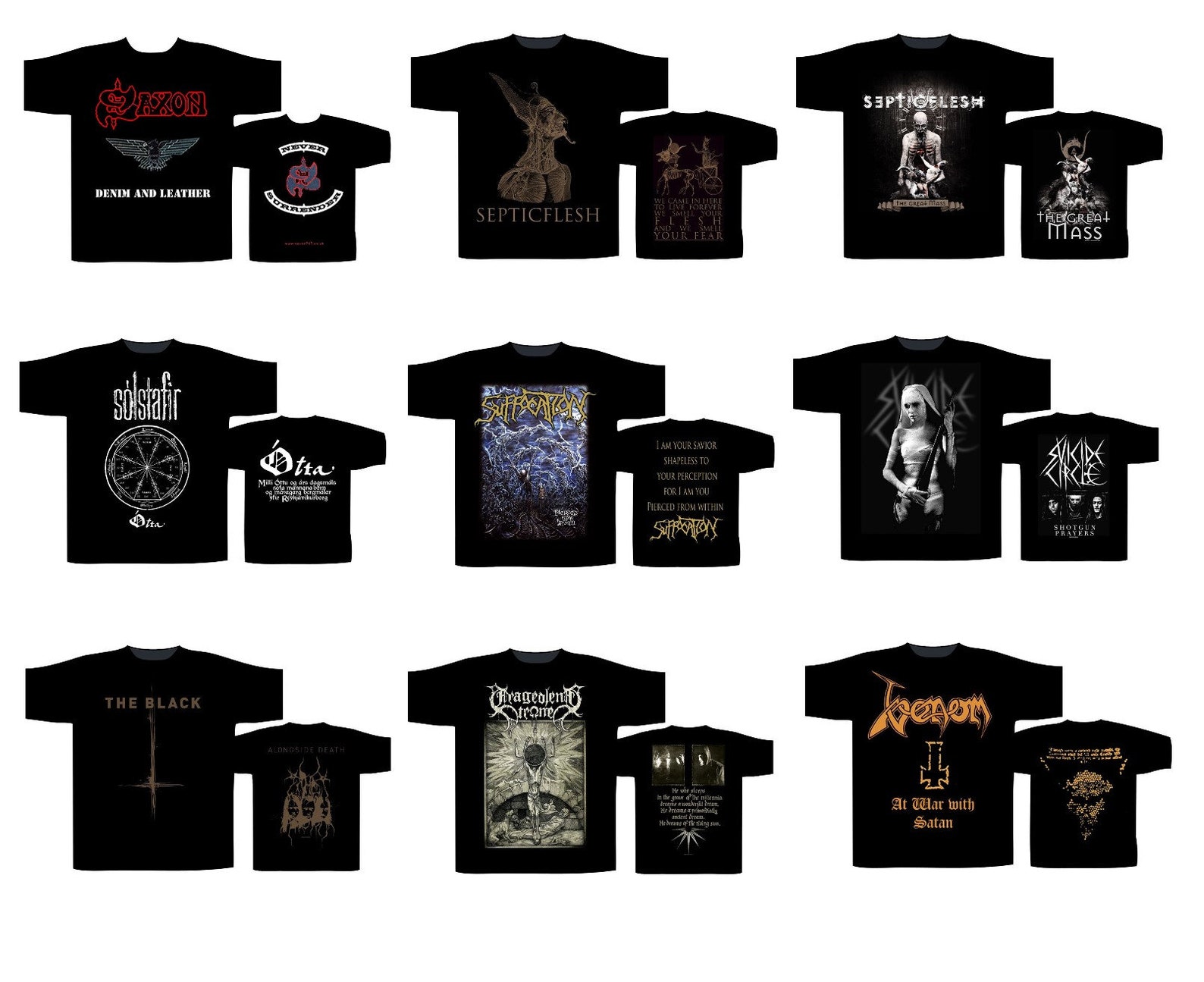 Metal Bands Tshirt Etsy