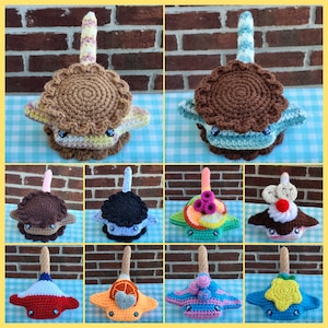 Frozen Treats Amigurumi Stingray Plush Toys