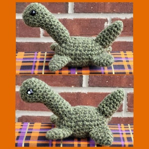 Cryptid Squad Amigurumi Loch Ness Monster Nessie Mini Plush (+keychain available)
