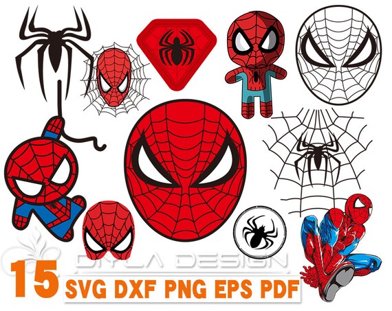 Download Cartoon Spiderman Face Carinewbi SVG, PNG, EPS, DXF File