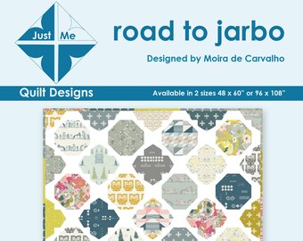 Road to Jarbo-quiltpatroon in 2 maten