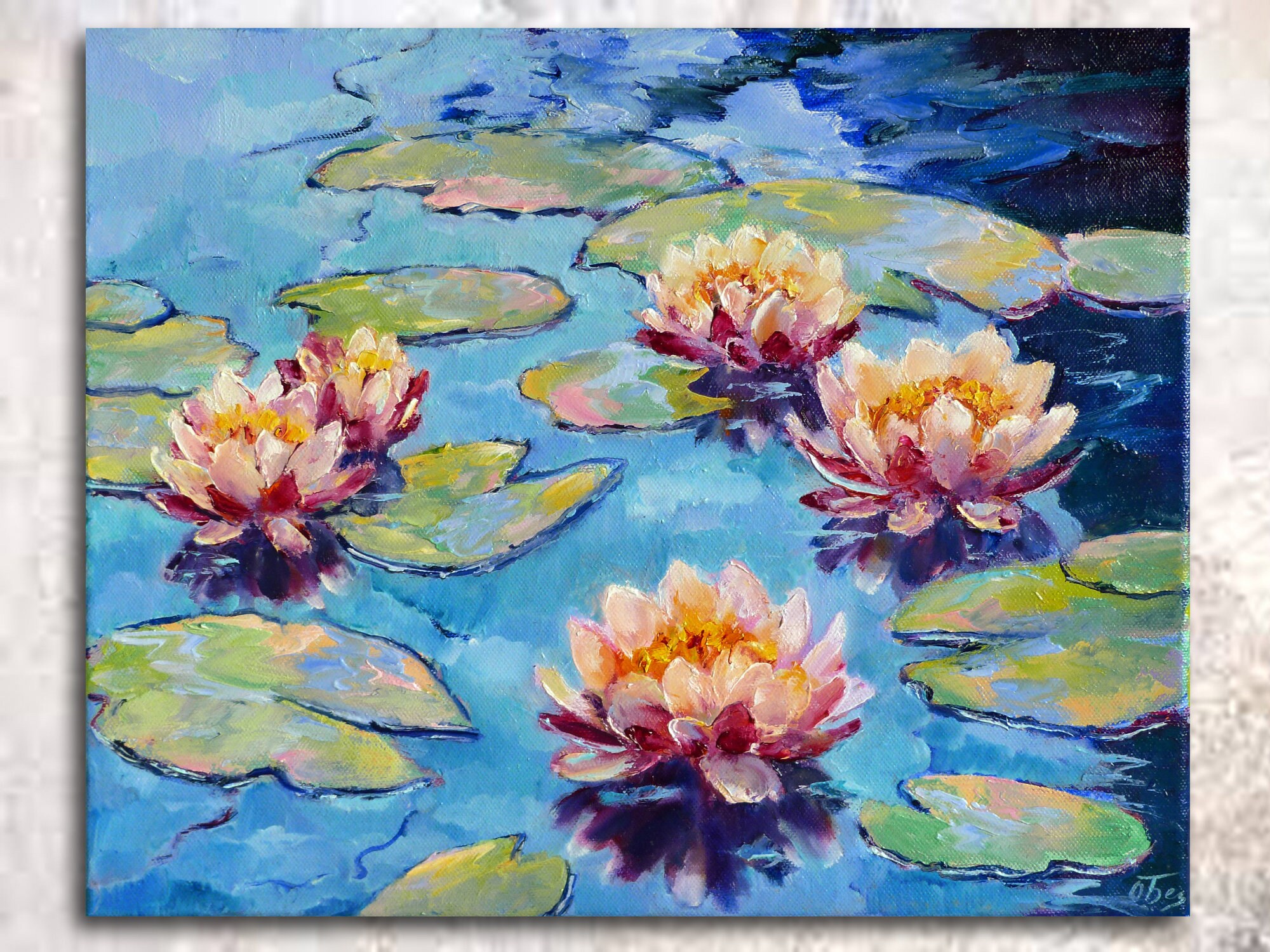 Water Lily Pond Автор картины