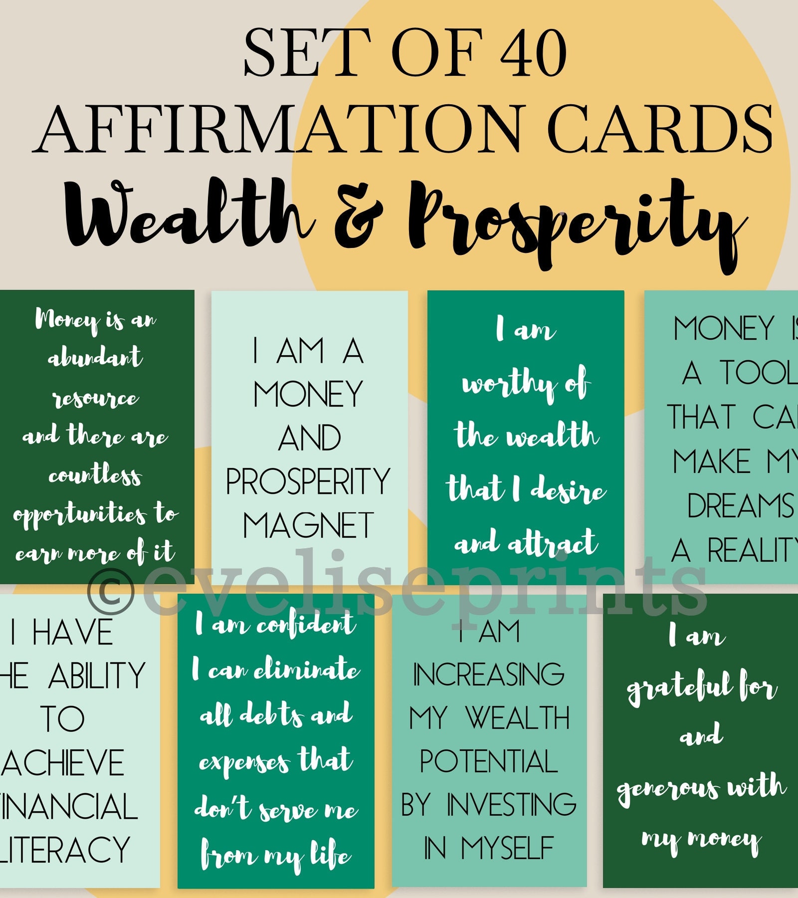 Wealth Affirmation, I have the Midas Touch Sticker for Sale by