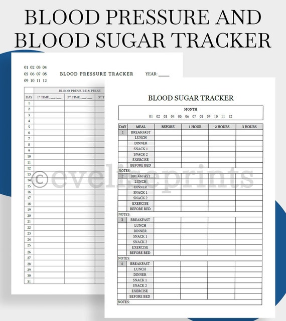 Blood pressure blood sugar chart for laptops printable - dadedit