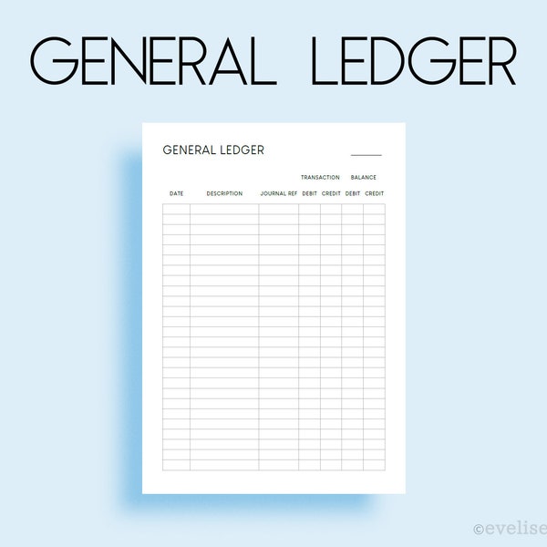 Bookkeeping Ledger - Etsy