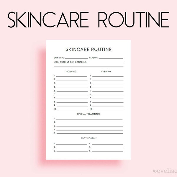 Skincare Journal - Etsy