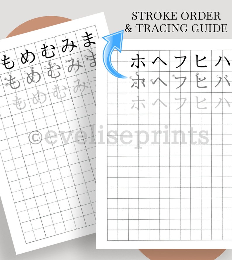 Japanese Hiragana &amp; Katakana Study Pack Printable | Etsy