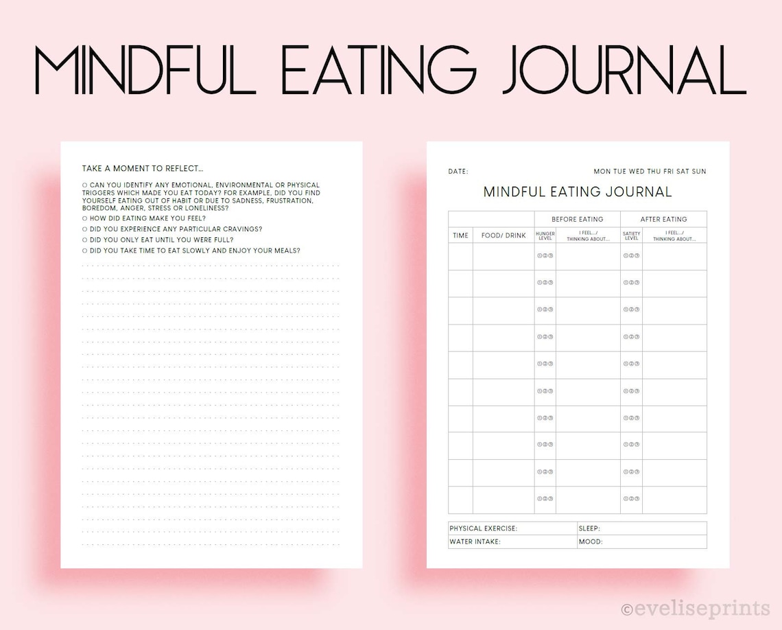 Printable Intuitive Eating Worksheets