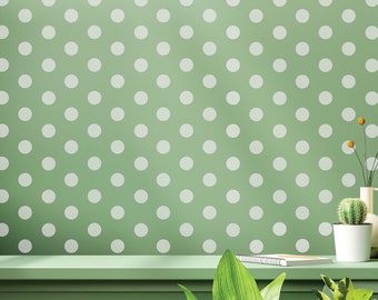 Polka Dots Pattern Vinyl Wall Decal Sticker, Simple Dot Pattern Vinyl Decals for Living Room, Decals for Baby Nursery Wall Decals Décor