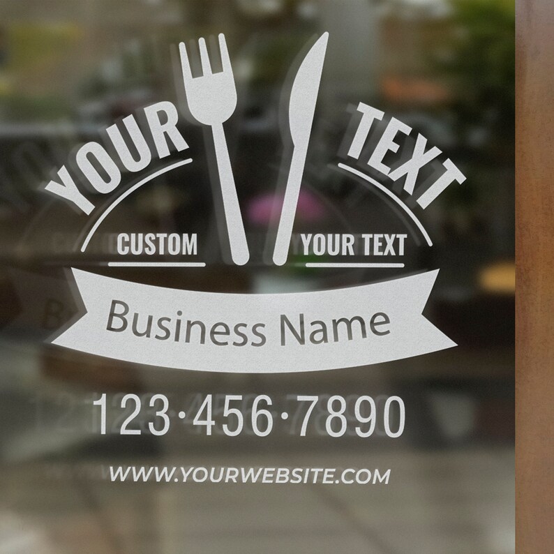 Custom Signs Deli Custom Restaurant Sign Decal, Diner Cafeteria Window Decal, Company ...