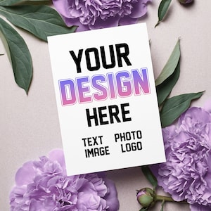 Custom Greeting Card with Envelopes, Personalized Thank you Card, Create Your Own Greeting Cards, Custom Invitation, Personalized Cards
