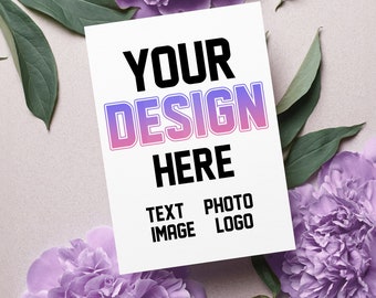Custom Greeting Card with Envelopes, Personalized Thank you Card, Create Your Own Greeting Cards, Custom Invitation, Personalized Cards