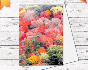 Autumn Forest mountain leaves Fine Art Note Cards Landscape Watercolour Card Flower Greeting Cards Anniversary Mother's day Greeting Cards