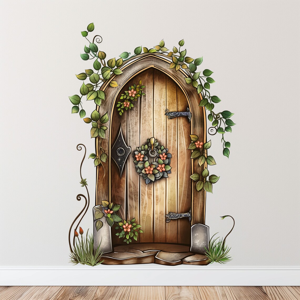 Fairy Door Wall Decal - Mystical Kids Room Vinyl Art - Etsy