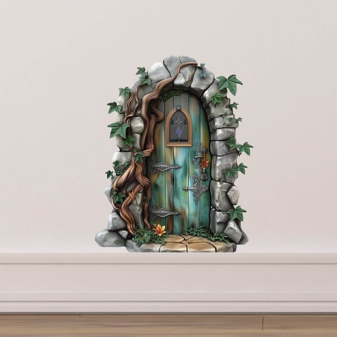 Fairy Door Wall Decal - Mystical Kids Room Vinyl Art - Etsy
