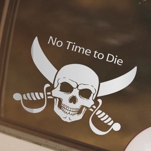 Jolly Roger Pirate Skull Vinyl Aufkleber Aufkleber Auto Lkw Fahrzeug, Piratic Symbol Skull Cross Bumper Vinyl Aufkleber Sticker Fensteraufkleber