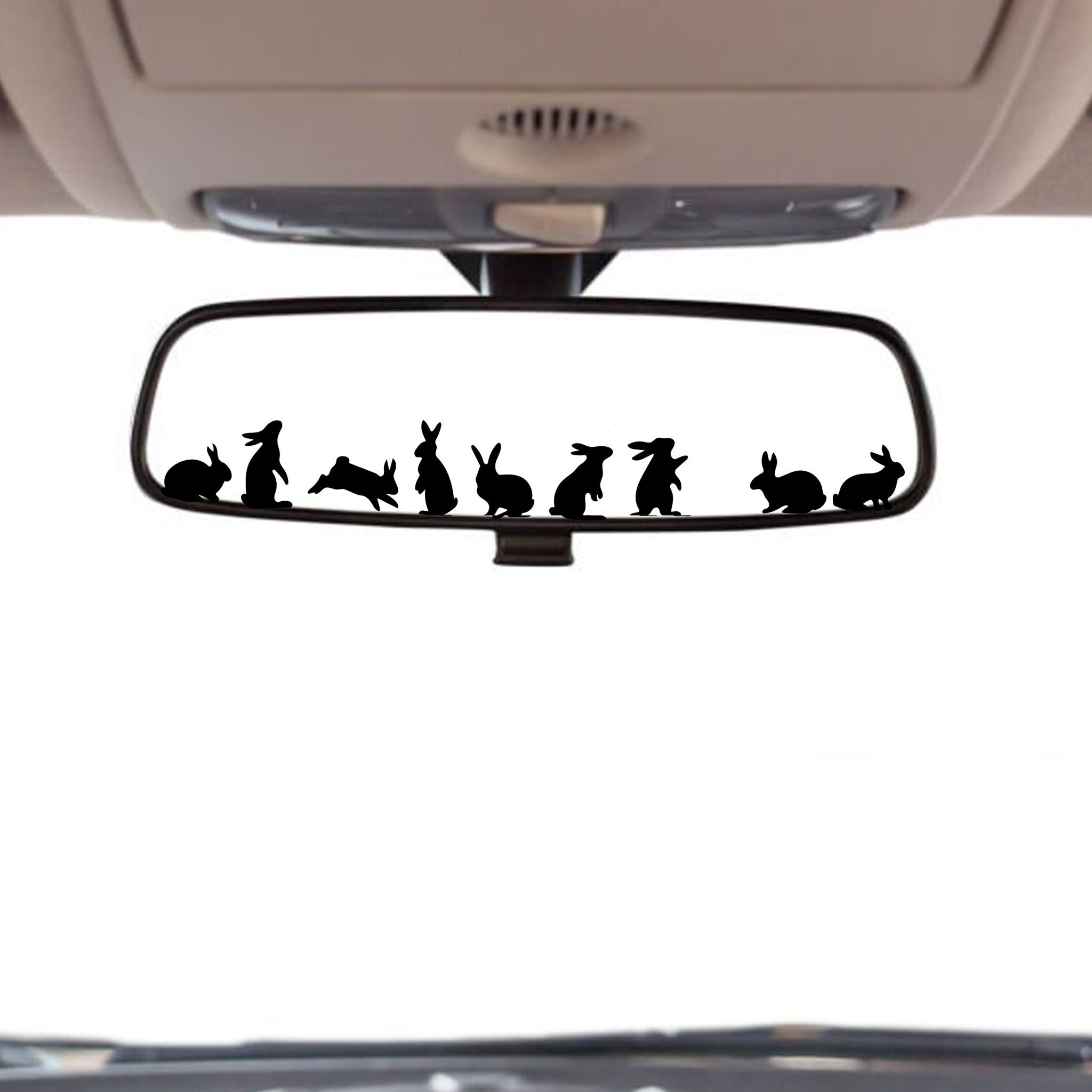 Cute Miniature Bunny Stickers - Set of Tiny Rabbit Decals for Car Mirrors, Laptops, and Windows, Adorable Small Rabbits Sticker Collection