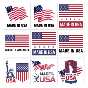 Autocollant USA Shield 10x7,6 Cm - Sticker Vinyle Américain Pour Voiture, Casque, Vitre