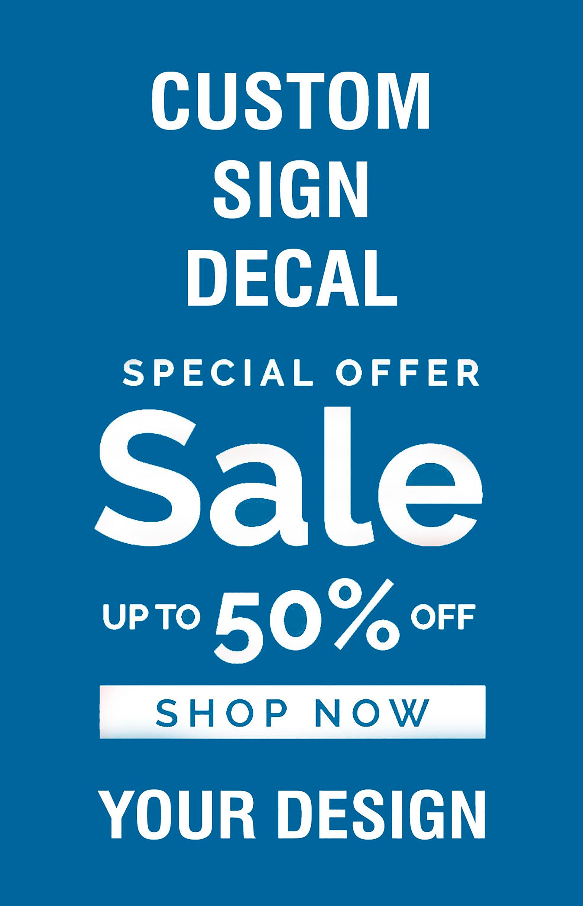 Custom Signicade Decal Sticker Custom Window Wall Poster Sticker We ...