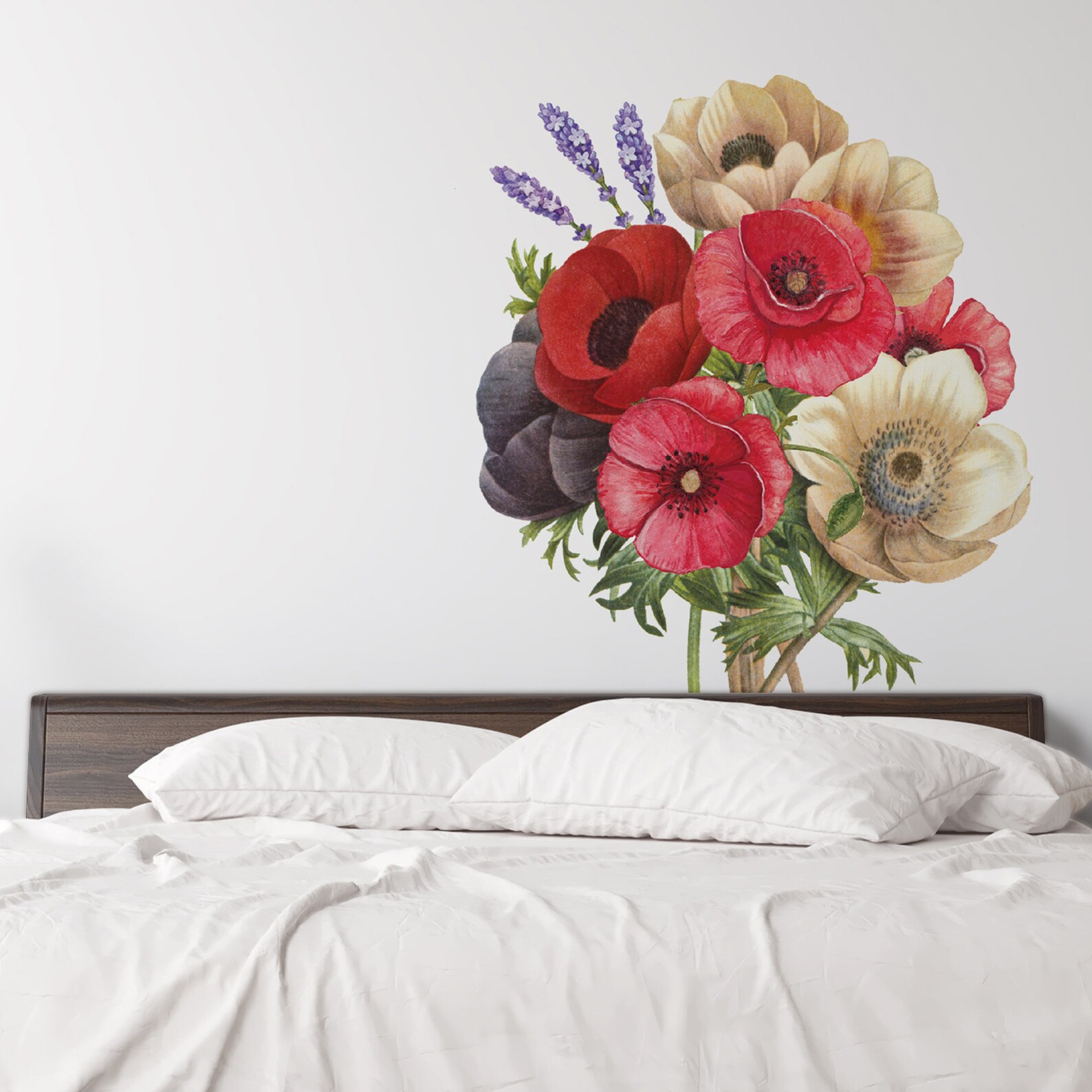 Vinyl Wall Sticker Decal Poppy Flower Wildflower Floral Etsy