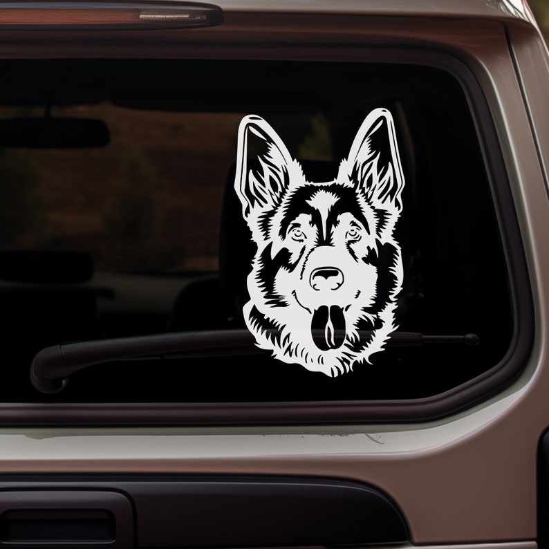 Gsd Sticker German Shepherd Vinyl Car Decal - Superior Quality, Weather-resistant ...