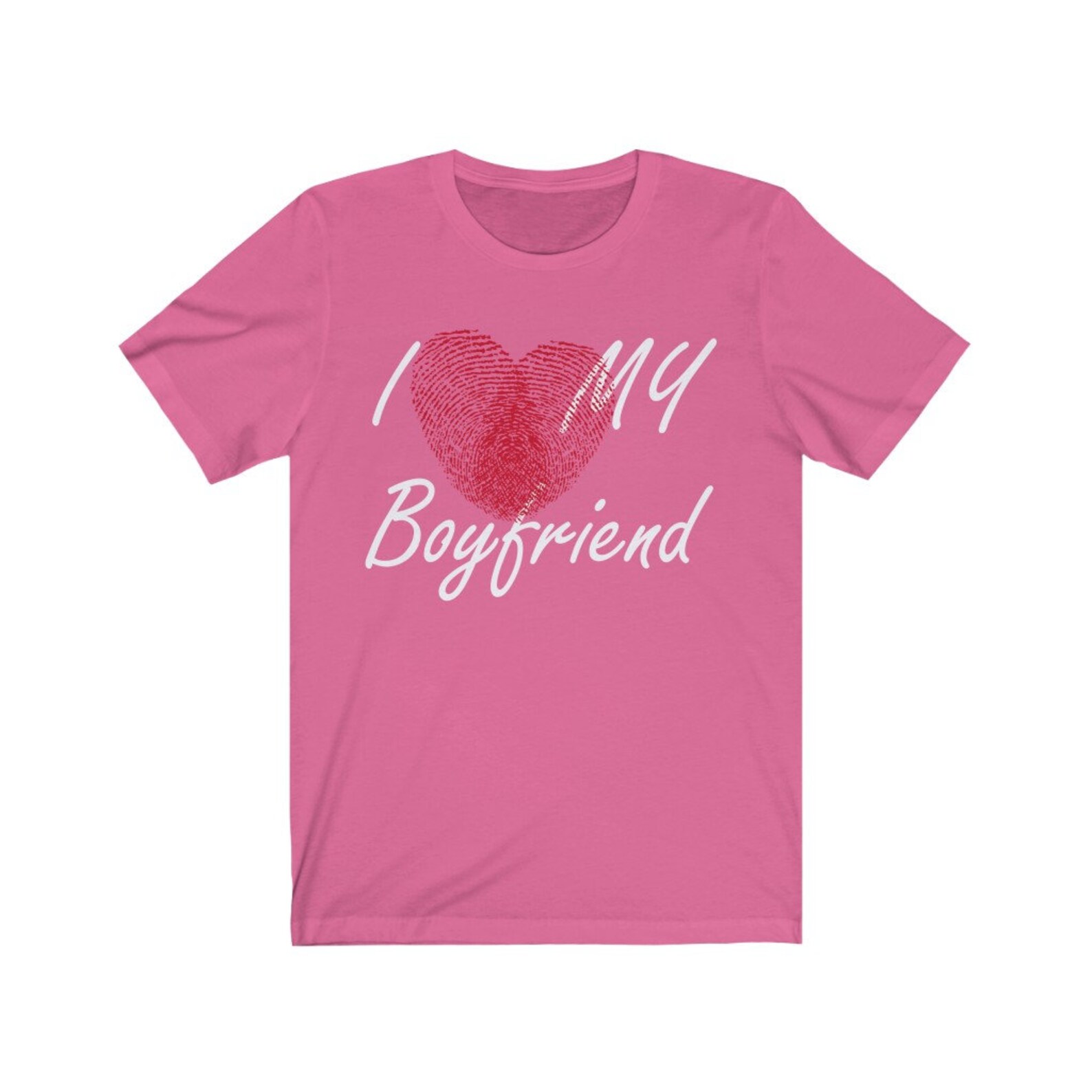 I Love My Boyfriend Tshirt Unisex Jersey Short Sleeve Tee Etsy