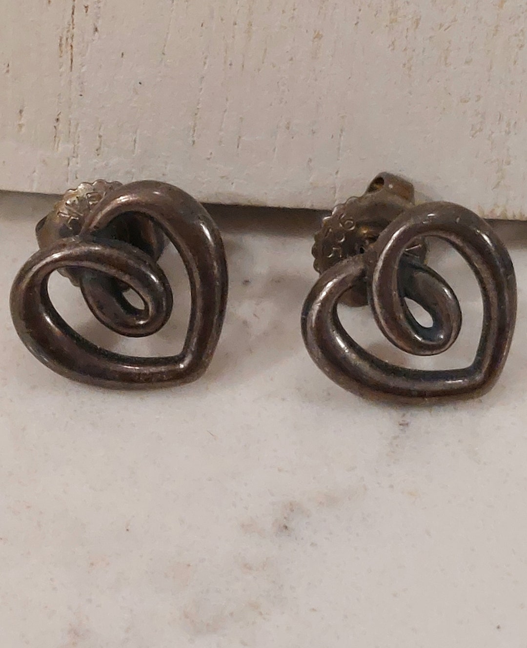 James Avery Retired Heart String Sterling Silver Stud Earrings, Heart  Shaped Cute and Dainty Stud Earrings, Stud Heart Earring, 925 Earring - Etsy