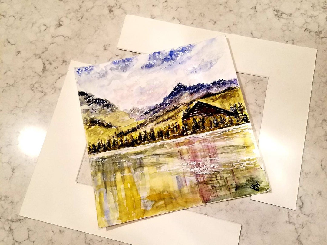 Tree Wall Art Small Wall Decor Watercolor Original Etsy