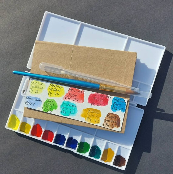 Beginner Watercolor Kit, Watercolor Sketchbook, Travel Journal, Travel  Palette Watercolor Travel Set, Watercolor Paper Journal, Artist Gift. 