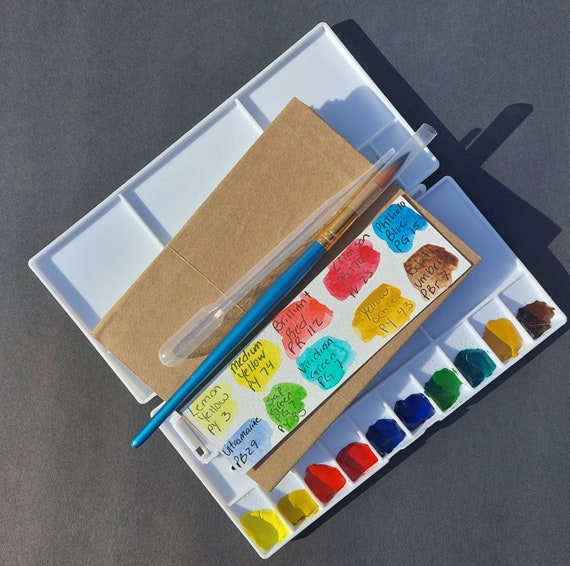 Beginner Watercolor Kit, Watercolor Sketchbook, Travel Journal