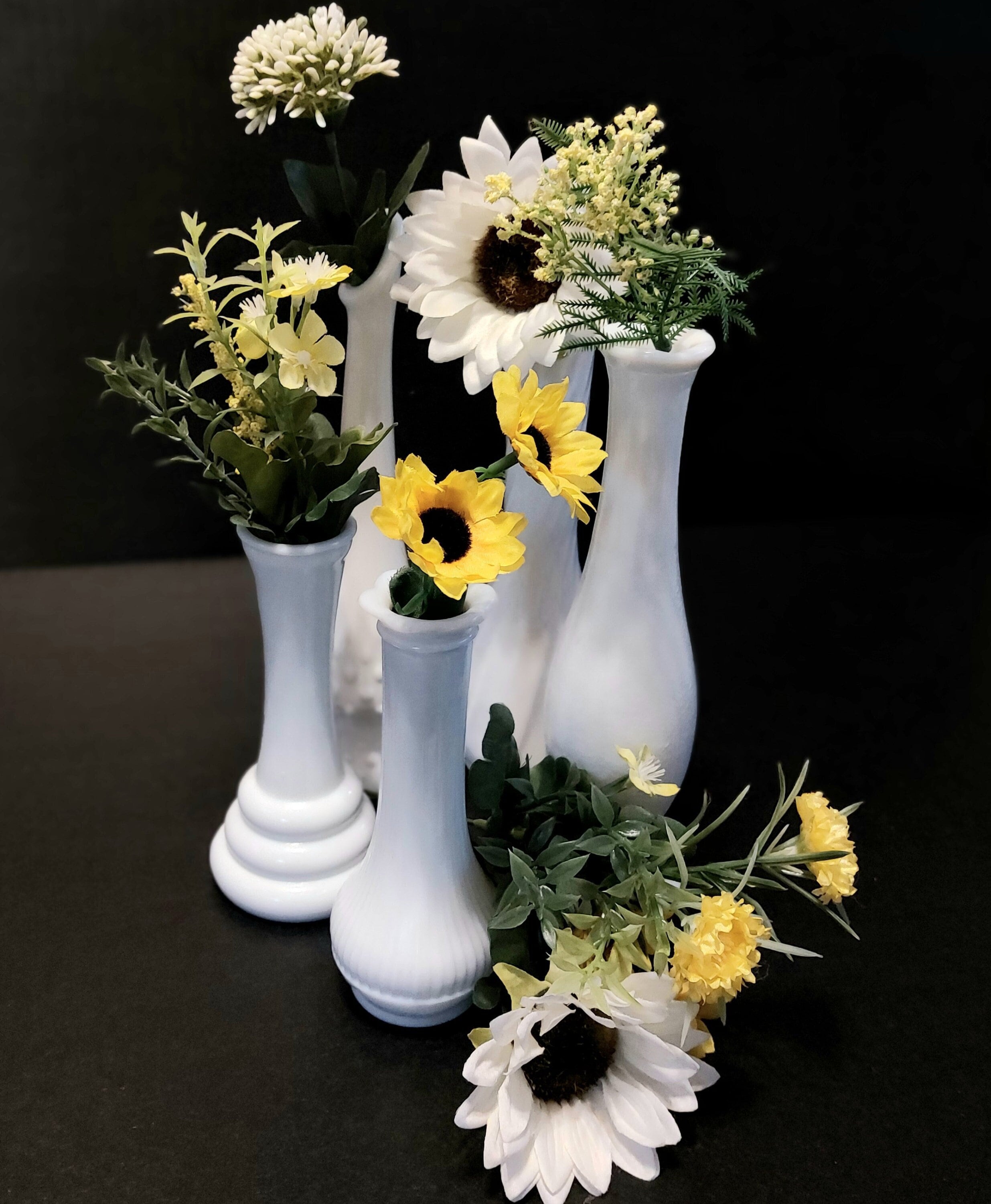 Set Of 5 Bud Vases
