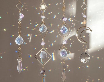 Crystal Suncatcher Window Hanging Pendant Rainbow Maker Light Catcher Summer Decor