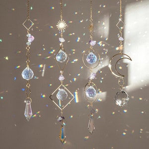Crystal Suncatcher Window Hanging Pendant Rainbow Maker Light Catcher Summer Decor