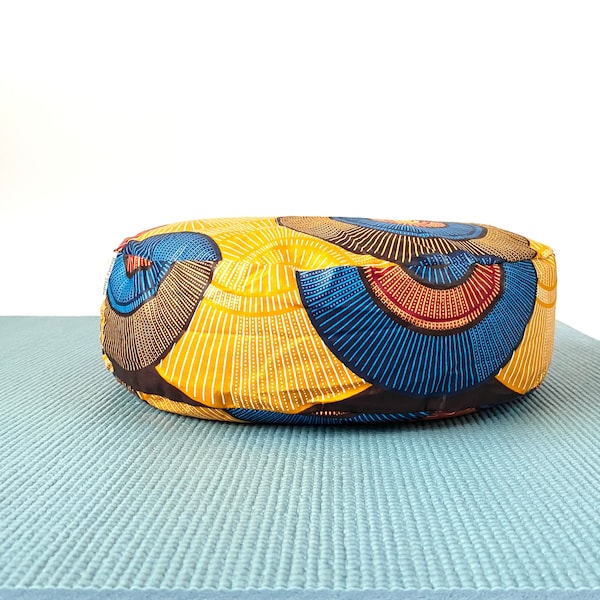 Meditation Cushion Filled with Organic Buckwheat Hulls Zafu Cushion Round Yoga Floor Cushion