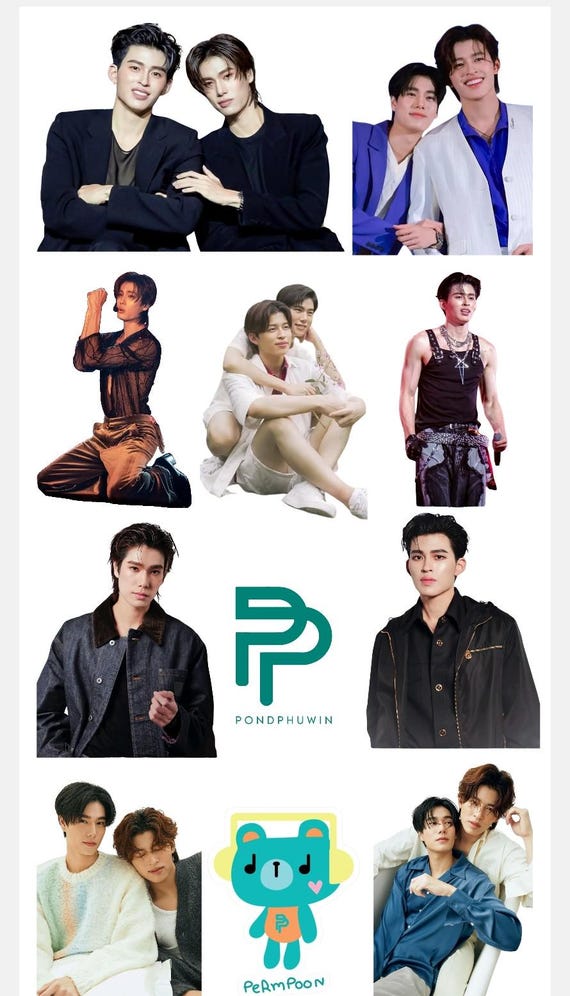 PondPhuwin グッツ各種 Pond Phuwin Stickers - 1 - Etsy