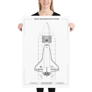 NASA Space Shuttle: Full Stack (Technical Drawing)