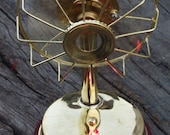 Vintage style Fully Brass Electric Fan With 3 blades Collectible Working Table Fan