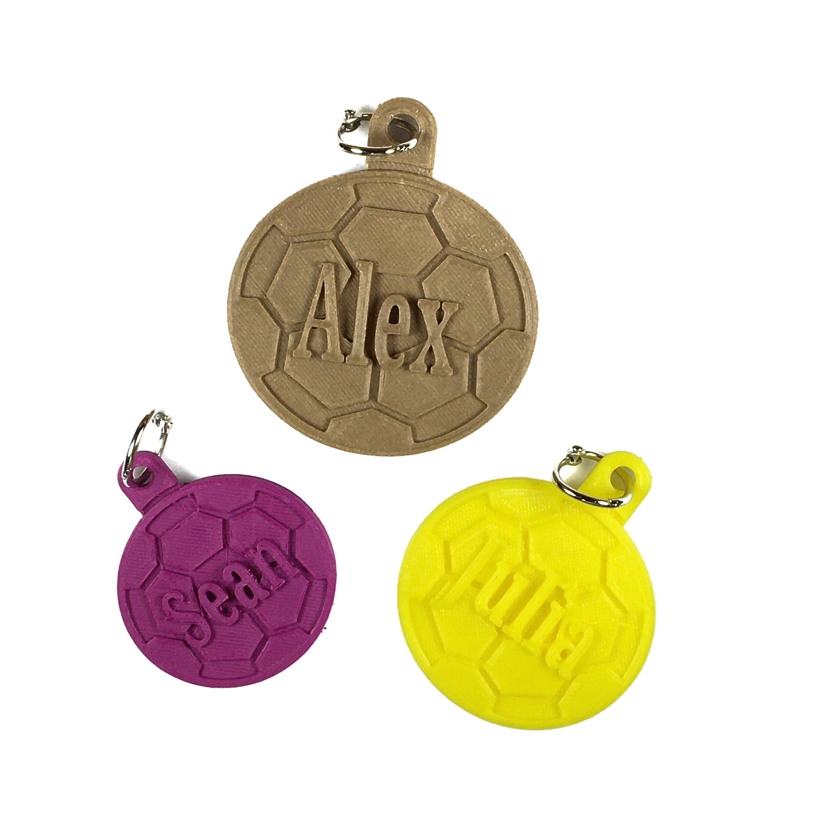 Personalized Soccer Keychain Custom Luggage Tag Soccer Team Etsy