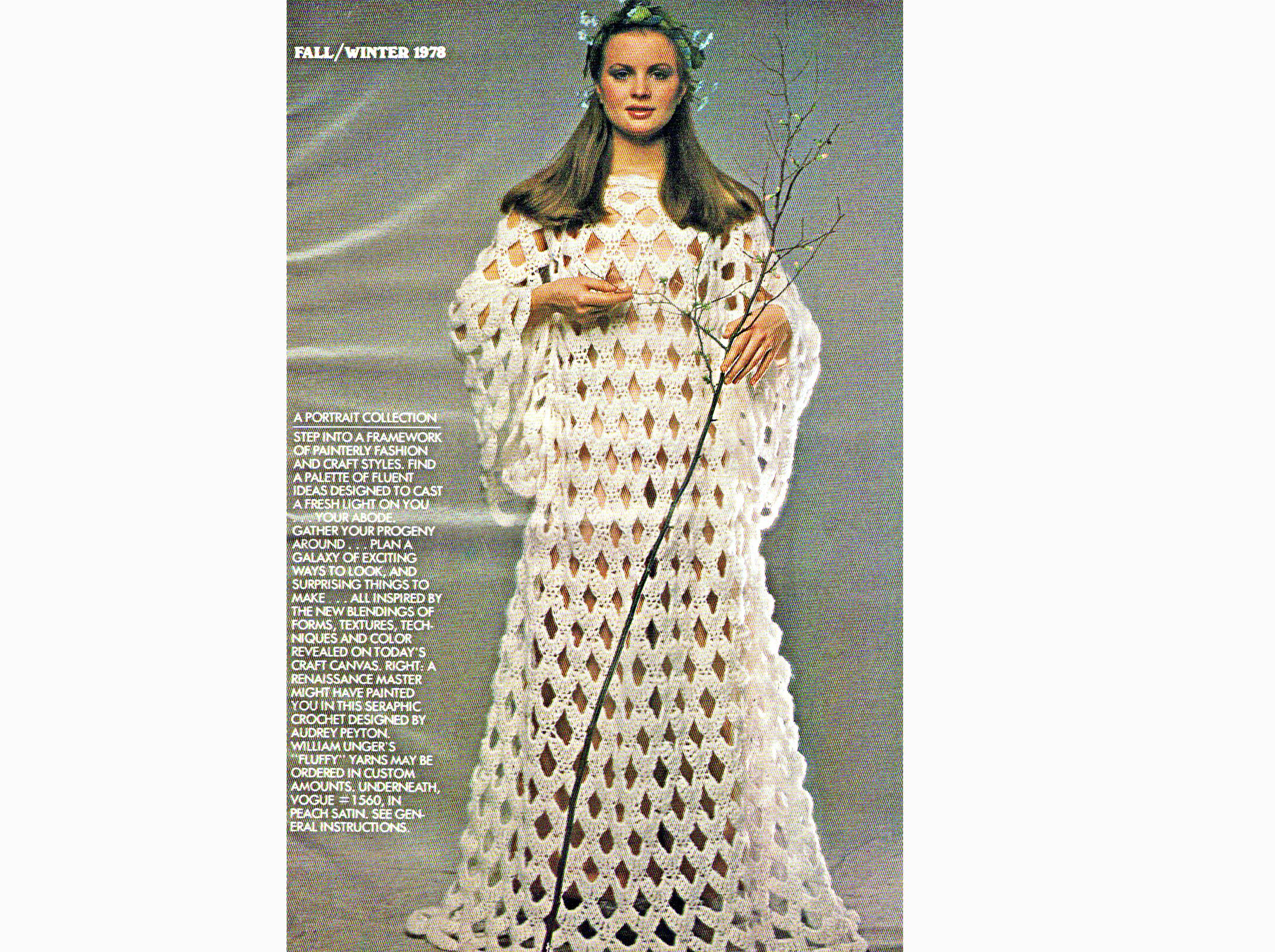 Vintage Crocheted Full Length Angel Dress Digital Etsy