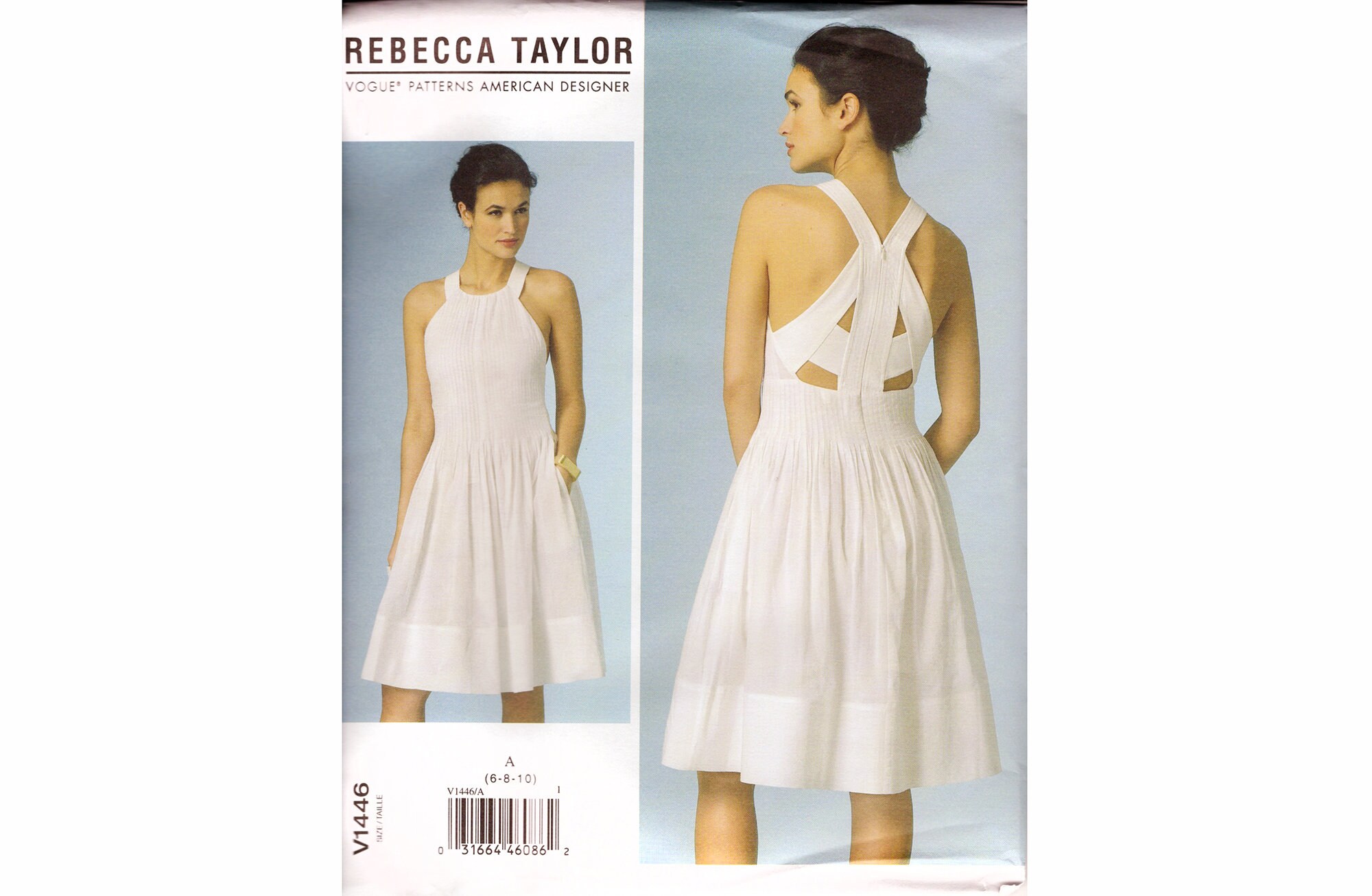 Vogue Sewing Pattern American Desinger Rebecca Taylor #V1446/ Misses Womens Sun Dress/ Back Detail/sweet & Sexy/ - Etsy Vogue Sewing Pattern American Desinger Rebecca Taylor #V1446/ Misses Womens Sun Dress/ Back Detail/sweet & Sexy/ - Etsy