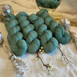 Hand-Dyed Yarn Dried Sage (Tonal)