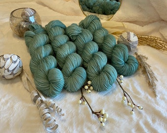 Hand-Dyed Yarn Dried Sage (Tonal)
