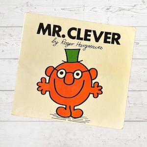 Original Mr. Clever Book 1978 | Vintage Mr Men Book | Roger Hargreaves 1970s Collectible | Classic Children's Story | Retro Gift Idea