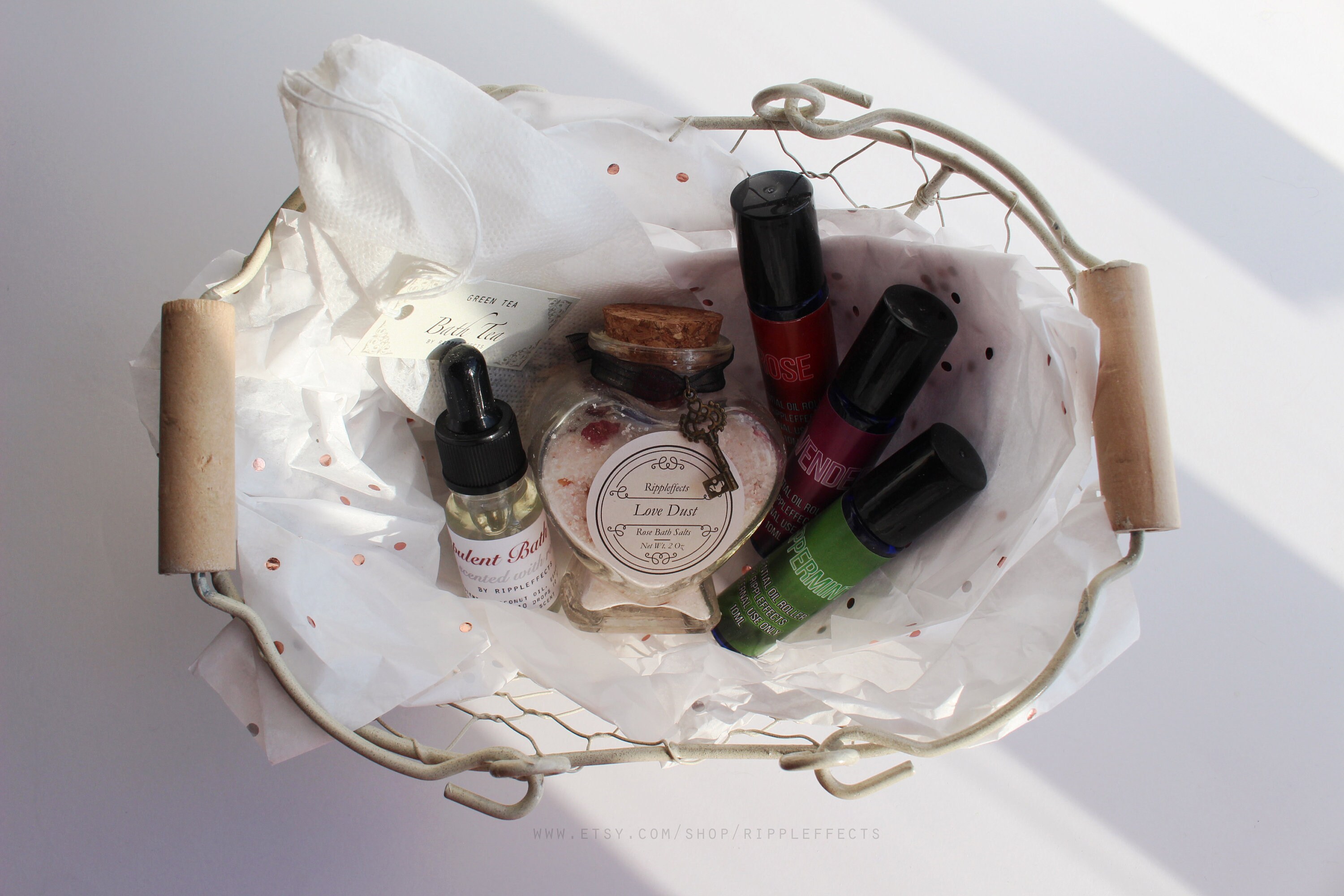 Zauberhaftes Gartenbad & Körper Geschenkkorb Rose Lavendel | Etsy