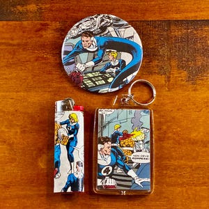 Comic Book Panel Keychain + Pin Set (Lighter Sold Out) FFLKP1